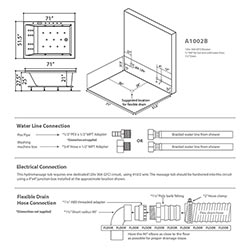 A1002B Dream Series Massage Bathtub