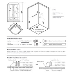 536 Blue Series Steam Shower