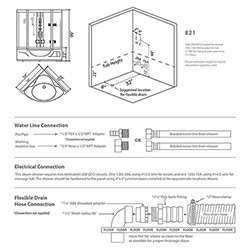821 Blue Series Steam Shower