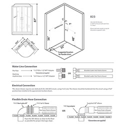 823 Blue Series Steam Shower
