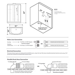 825 Blue Series Steam Shower