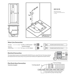 89101 Contemporary Series Steam Shower