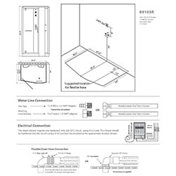 89105 Contemporary Series Steam Shower