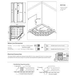 89106 Contemporary Series Steam Shower