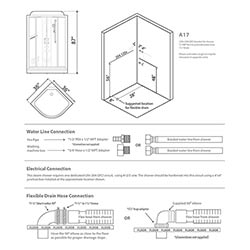 A17 Blue Series Steam Shower