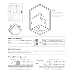 A18 Blue Series Steam Shower