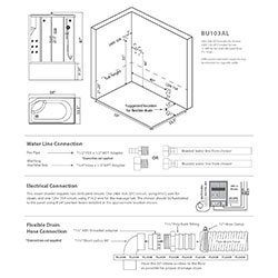 BU103A Bright Series Steam Shower