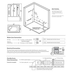 BU103A Bright Series Steam Shower