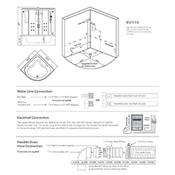BU110 Bright Series Steam Shower