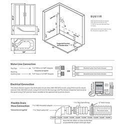 BU611 Legend Series Steam Shower